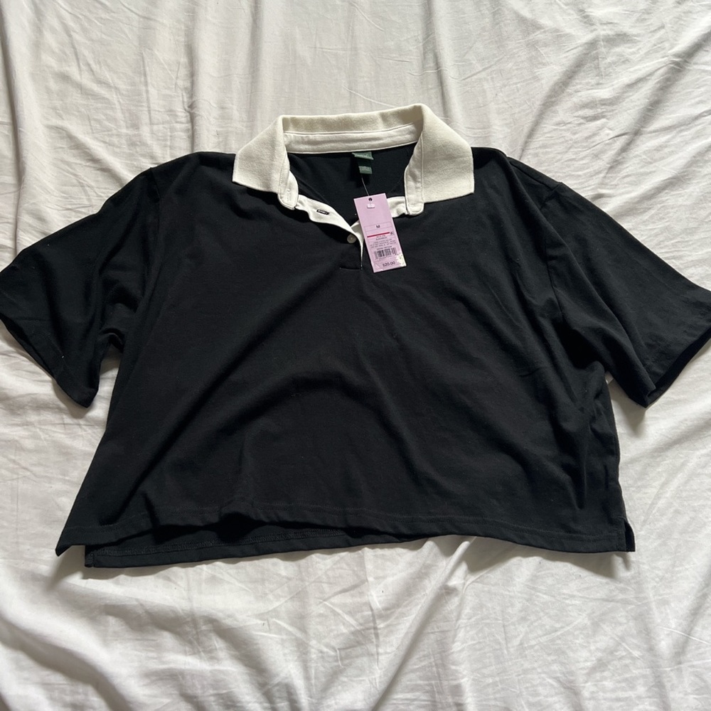NWT Wild fable cropped polo